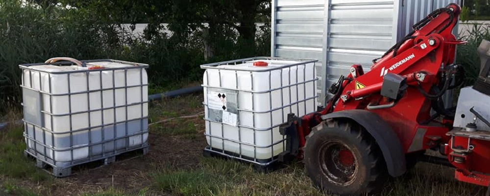 17-7-2019 Een proef met de dripirrigatie