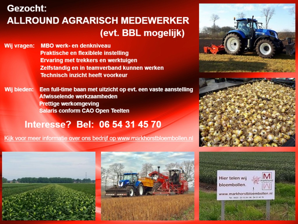 18-7-2019 MEDEWERKER GEZOCHT